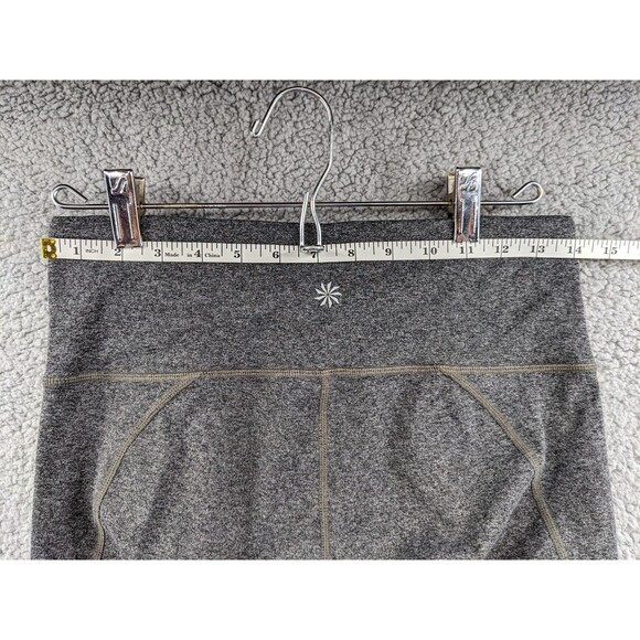 Athleta Salutation Women's size Medium Gray Capri Yoga Crop Leggings - Picture 4 of 8